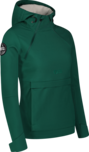 Women's green softshell anorak with fleece CALDERA