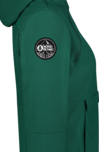 Women's green softshell anorak with fleece CALDERA