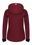 Women's wine red softshell jacket with fleece TARN