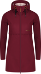 Vínový dámsky zateplený softshellový kabát CALYPSO