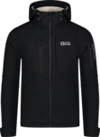 Men's black softshell jacket with fleece BRUME