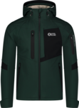Men's green softshell jacket with fleece BRUME