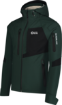 Men's green softshell jacket with fleece BRUME