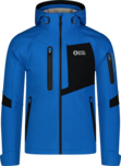 Men's blue softshell jacket with fleece BRUME