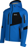 Men's blue softshell jacket with fleece BRUME