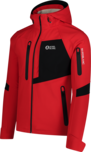 Men's red softshell jacket with fleece BRUME