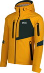 Men's yellow softshell jacket with fleece BRUME