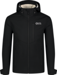 Men's black softshell jacket with fleece RASP