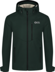 Men's green softshell jacket with fleece RASP