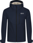 Men's blue softshell jacket with fleece RASP