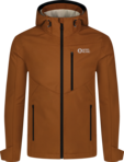 Men's brown softshell jacket with fleece RASP