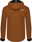 Men's brown softshell jacket with fleece RASP