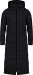 Černý dámský zimní kabát HEARTFUL