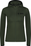 Women's green powerfleece jacket MIRE