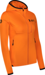 Women's orange powerfleece jacket MIRE