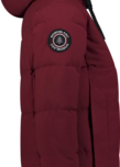 Women's wine red waterproof winter parka CAIRN