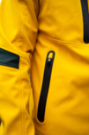 Men's yellow softshell jacket with fleece BRUME