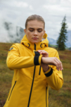 Sárga női softshell dzseki/kabát TARN
