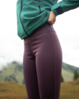 Fialové dámske zateplené nepremokavé legíny CINDER