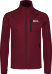 Men's wine red powerfleece jacket MARSH