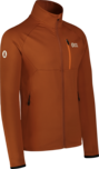 Men's brown powerfleece jacket MARSH