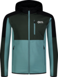 Men's green powerfleece jacket MOONGLADE