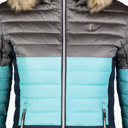 Women s grey winter jacket BAR NORDBLANC