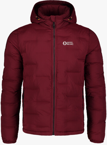 Men s wine red light winter jacket BARK NORDBLANC