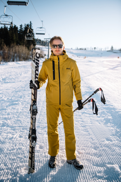 Mens yellow shop ski pants