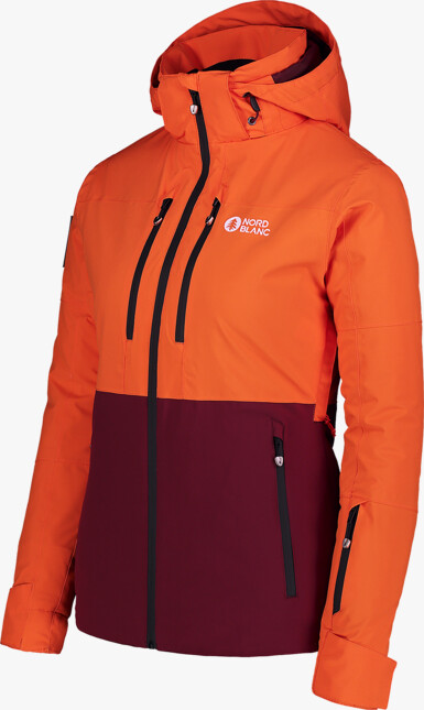 Women's orange ski jacket RADIANCE