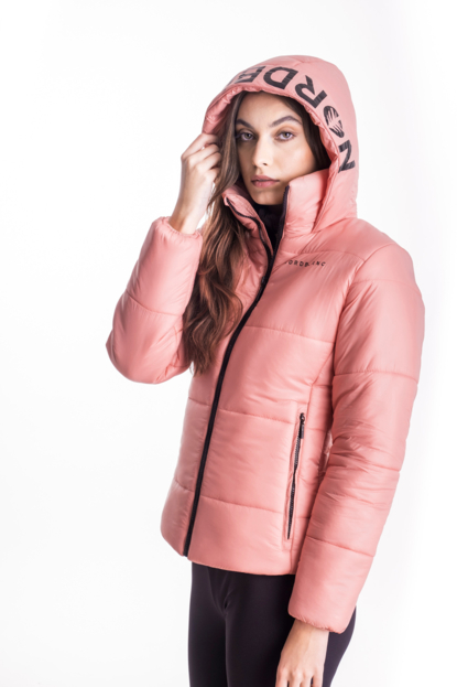 Women s pink quilted jacket PUFF NORDBLANC