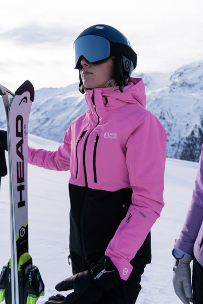 Pink and hotsell white ski jacket