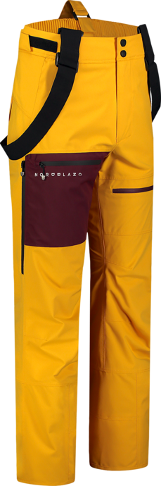 Pantaloni de schi și snowboard galbeni pentru bărbați OFF-PISTE