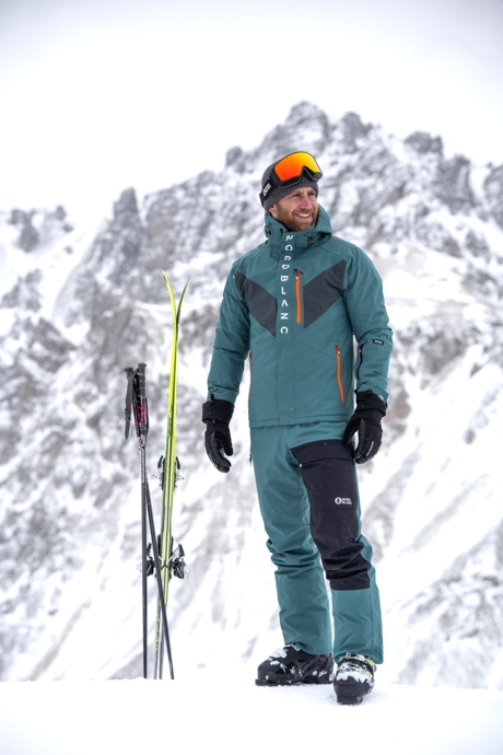 Pantaloni de schi și snowboard verzi pentru bărbați PLOW