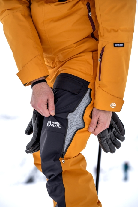 Pantaloni de schi și snowboard galbeni pentru bărbați PLOW
