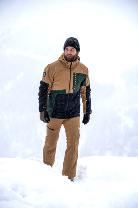 Pantaloni de schi maro pentru bărbați FROSTED