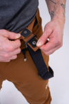 Pantaloni de schi maro pentru bărbați SNOWCAT
