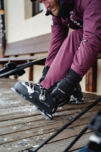 Pantaloni de schi bordo pentru bărbați SLALOM