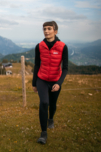 Vestă de iarnă roșie pentru femei APPRECIATE