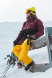 Pantaloni de schi și snowboard galbeni pentru bărbați OFF-PISTE