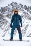 Pantaloni de schi și snowboard albaștri pentru bărbați PLOW