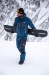 Pantaloni de schi și snowboard albaștri pentru bărbați PLOW