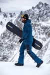 Pantaloni de schi și snowboard albaștri pentru bărbați PLOW