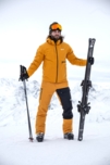 Pantaloni de schi și snowboard galbeni pentru bărbați PLOW