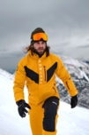 Pantaloni de schi și snowboard galbeni pentru bărbați PLOW