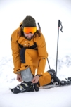 Pantaloni de schi și snowboard galbeni pentru bărbați PLOW