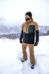Pantaloni de schi maro pentru bărbați FROSTED