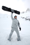 Pantaloni de schi gri pentru bărbați FROSTED